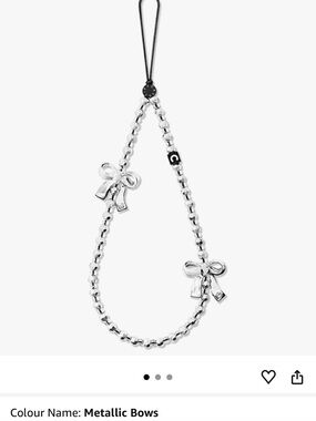 Casetify Metallic Bow Phone Charm